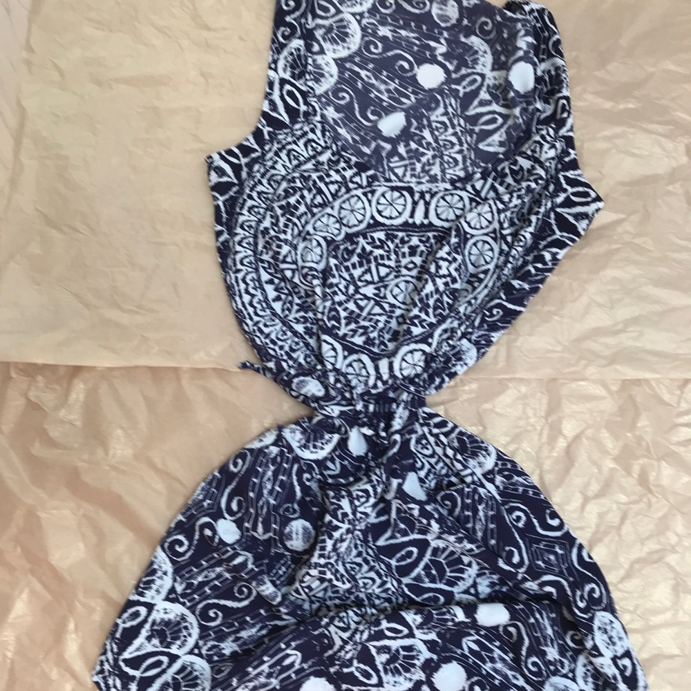 Tie printed sundress
